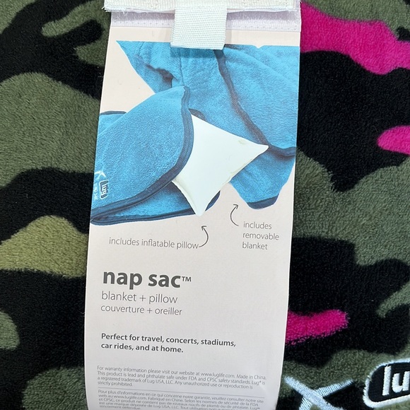 Lug Nap Sac travel airplane pillow and blanket! - Picture 5 of 14